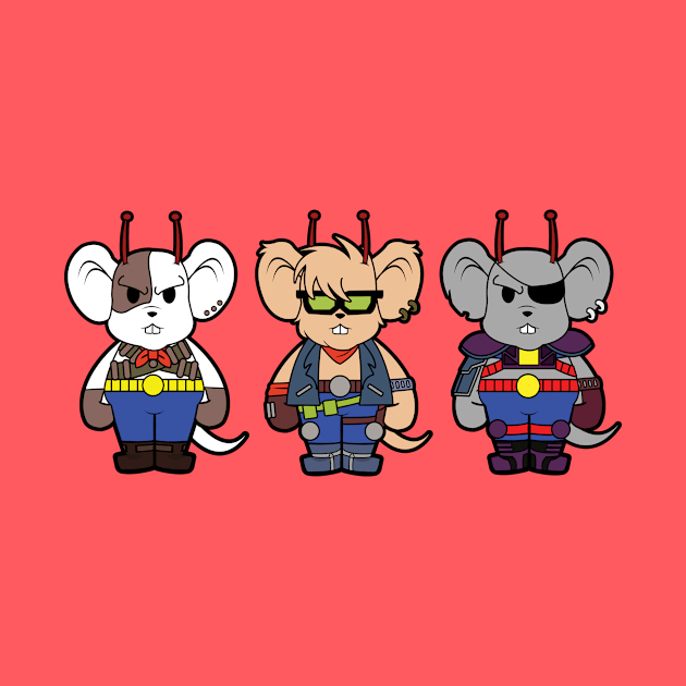 Biker Mice From Mars Chibi by liora natalia