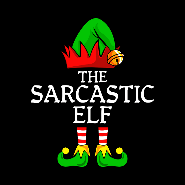 Matching Christmas pajamas sarcastic elf by CreatureComforts