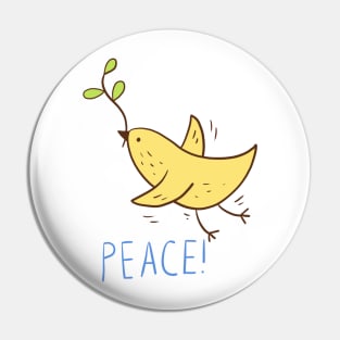 Illustration of peace on white background Pin