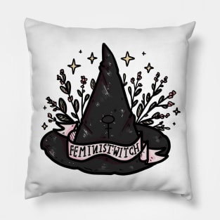 Feminist witch Hat Pillow