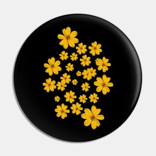 Floral pattern tropical daisy Pin