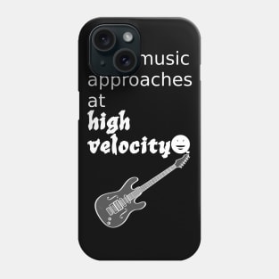 Rock Music Approaches At High Velocity Phone Case