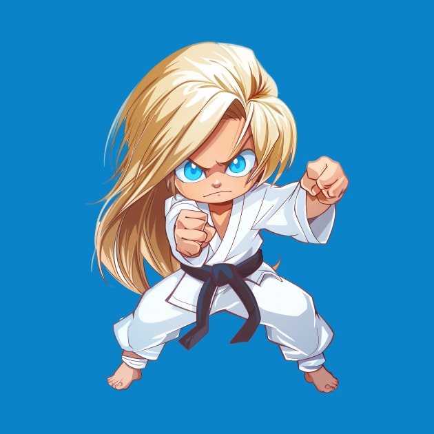 Karate Chibi Girl by JunkyDotCom