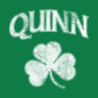 Quinn Irish Shamrock St Patricks Day T-Shirt