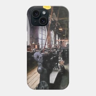 Building Trades - Heavy Machine Shop With Lamps Phone Case