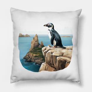 Galapagos Penguin Pillow