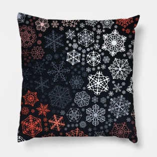 Colored snow Pillow