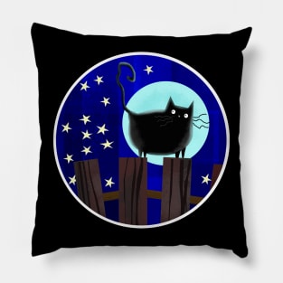 The Midnight Cat Pillow