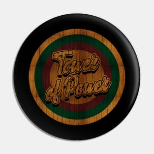 Circle Retro Tower Of Power Pin