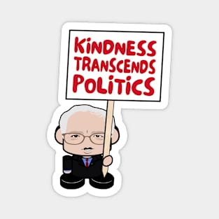 Mr. Berniebot POLTICO'BOT Toy Robot (Kindness Transcends Politics) Magnet