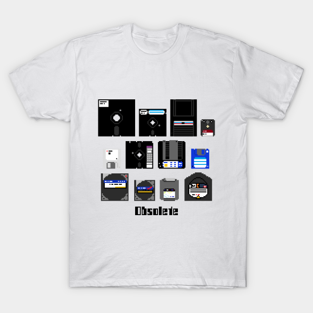 Obsolete Computer Media - Floppy - T-Shirt