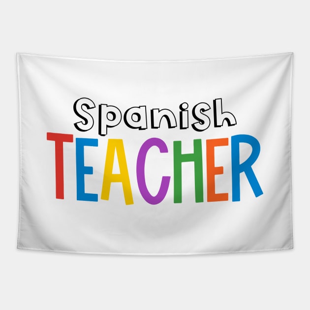 Rainbow Spanish Teacher Tapestry by broadwaygurl18