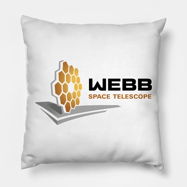 James Webb Space Telescope - Webb Insignia Pillow by FaelynArt