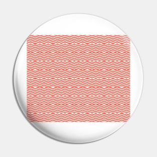 Red Triangle lines Pattern Pin