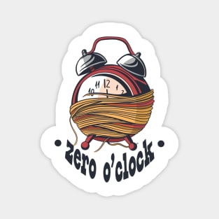 Zero O Clock Time Clock Magnet