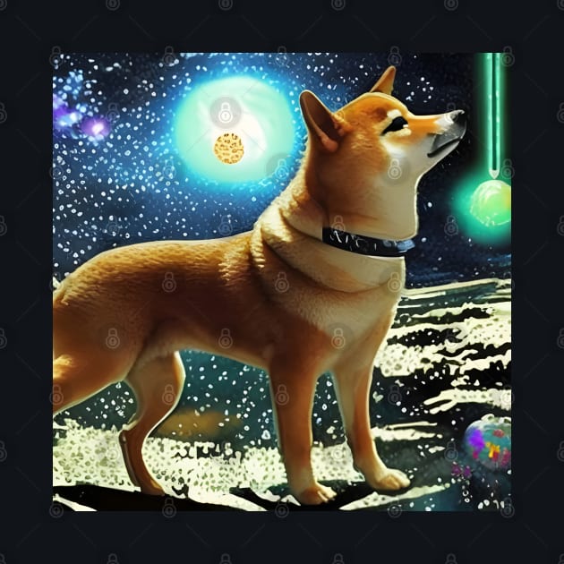 Shiba Inu in Space by BlakCircleGirl