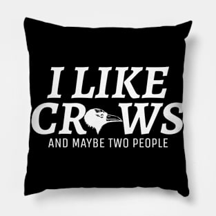 Crow People Joke American Common Beak Pillow