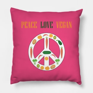 Peace Love Vegan Pillow