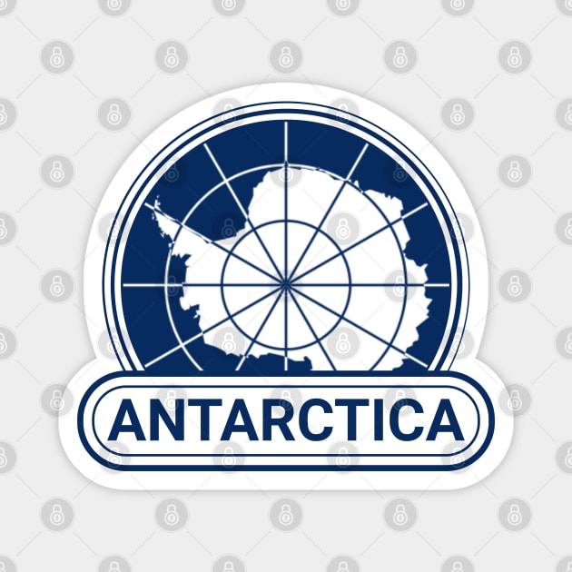 Antarctica Country Badge - Antarctica Flag Magnet by Yesteeyear