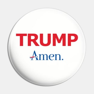 Red, White, and Blue TRUMP Amen. Pin