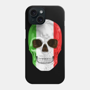 Italy Flag Skull - Gift for Italian With Roots From Italy Phone Case