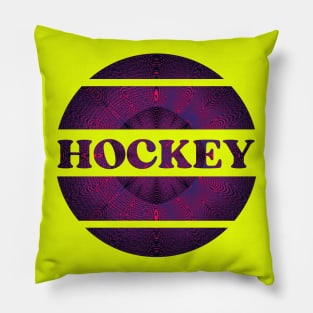 Purple Hockey explosion Pillow