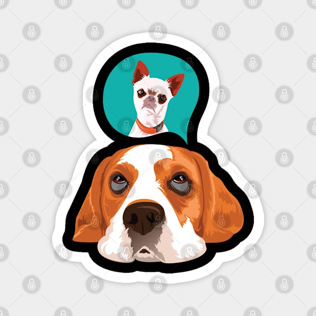 Dog Beagle Magnet by Dojaja