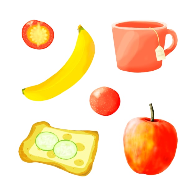 Breakfast sticker pack by Amalus-files