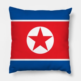 North Korea Flag Pillow