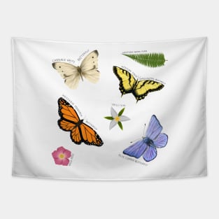 Butterflies and Blooms Tapestry