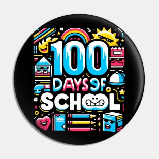 100 Days of School Pin