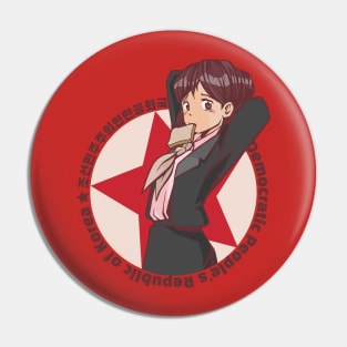 NORTH KOREAN ANIME GIRL Pin