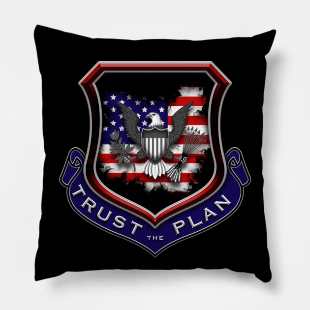 Presidential American Eagle shield Pillow by DrewskiDesignz