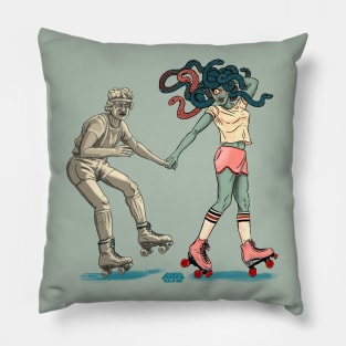 Roller Disco Medusa Pillow