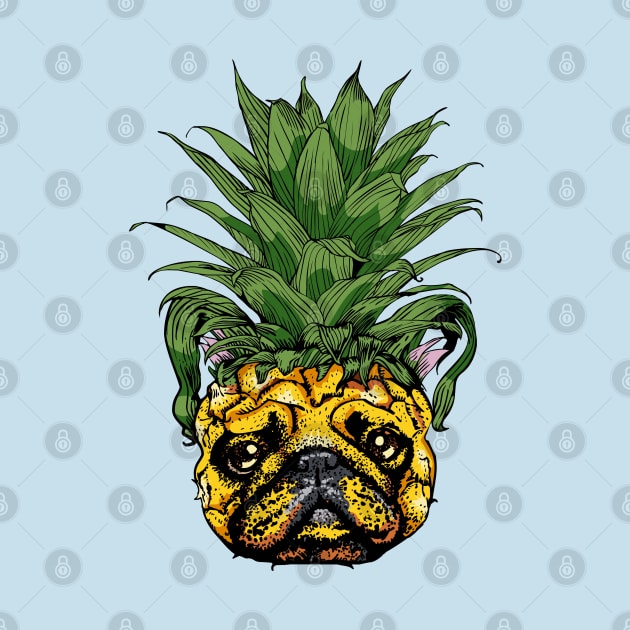 Pineapple French Bulldog by huebucket