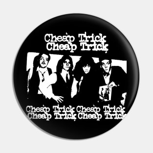 Distressed Cheap Tricks Retro 80s Style Pin