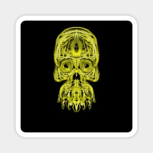 Electroluminated Skull - Yellow Magnet