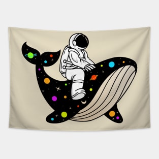 Astronauts And Whale Space Tapestry