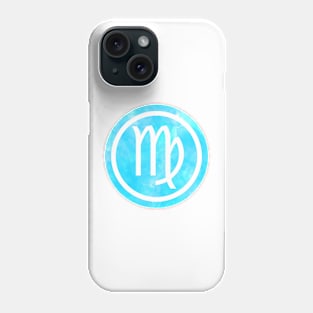 Blue Watercolor Zodiac - Virgo Phone Case