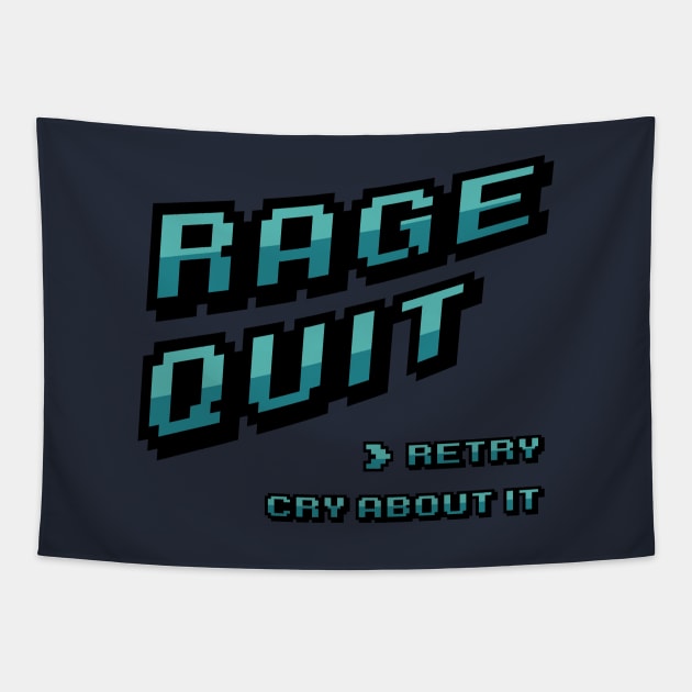 Rage Quit Tapestry by Sweet Miya