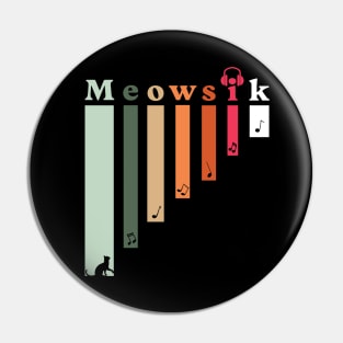Retro Meowsik-Cat and Music lovers- Pin