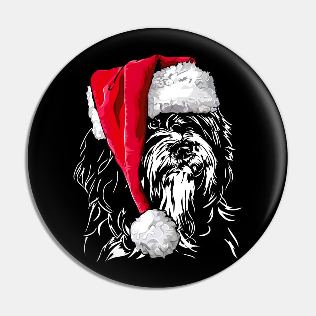 Tibetan Terrier Santa Christmas dog mom gift present Pin by wilsigns