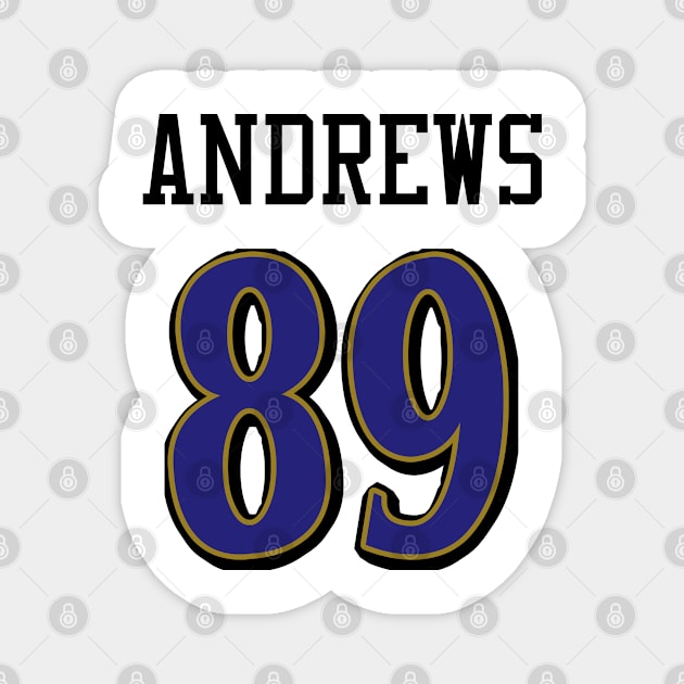 Baltimore Ravens Andrews 89 American Football Magnet by Cabello's