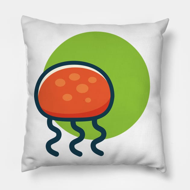 Cute Jellyfish Pillow by aon