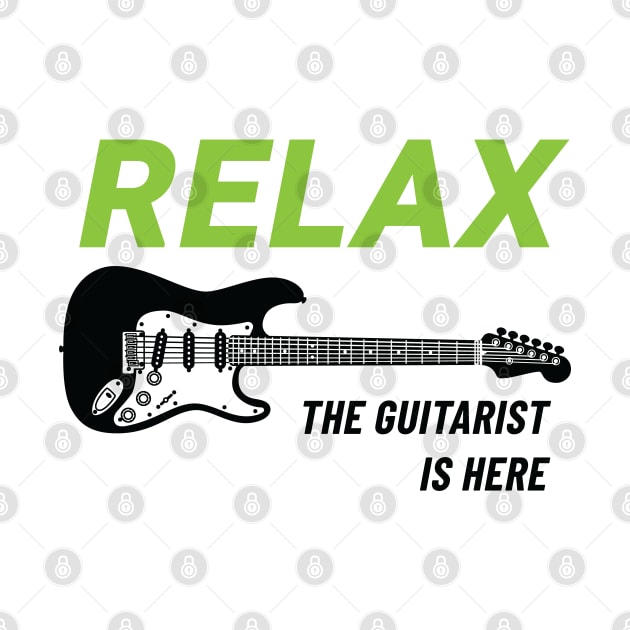 Relax The Guitarist Is Here S-Style Electric Guitar Light Theme by nightsworthy