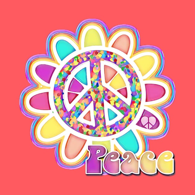 Peace Sign Flower Power by AlondraHanley