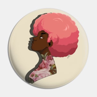 Floral Puff Pin