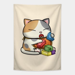 Cute Calico Baby Cat Tapestry