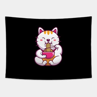 Ramen T-Shirt Cat Tshirt Kawaii Anime Tee Japanese Gift T-Shirt Tapestry