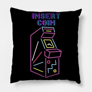 Insert Next Coin Arcade Gamer Pillow